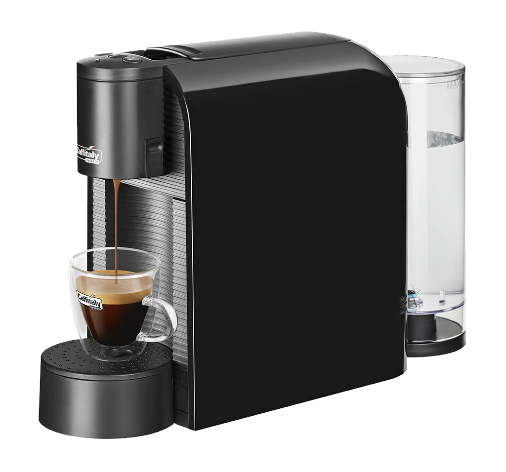 Macchina Caffitaly VOLTA S36 - NERA + 120 Capsule Borbone Rosse