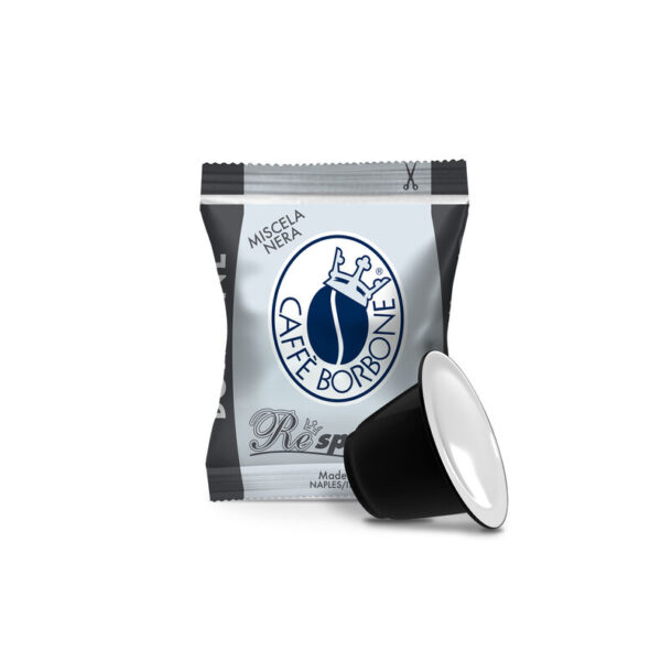 Capsule Borbone Respresso Compatibili con macchine ad uso domestico Nespresso Miscela NERA